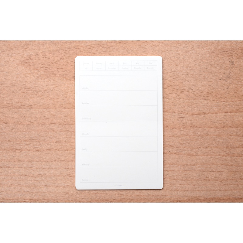 Stalogy Editors Series Removable Seal Weekly Calendar – Small