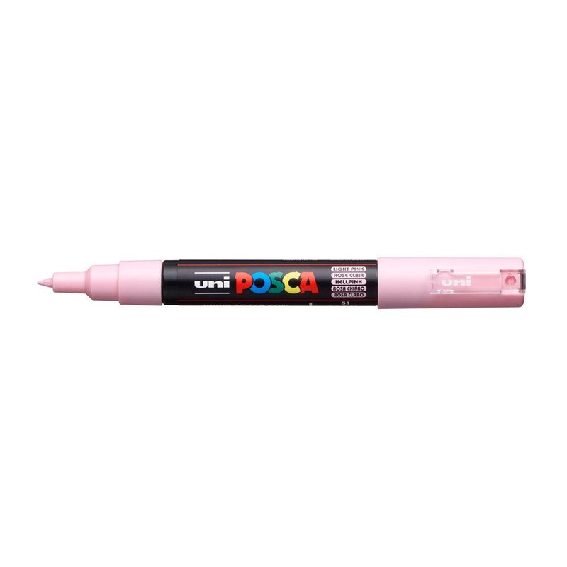 Uni Posca Marker 0.7mm Ultra-Fine Round Tip Light Pink PC-1M