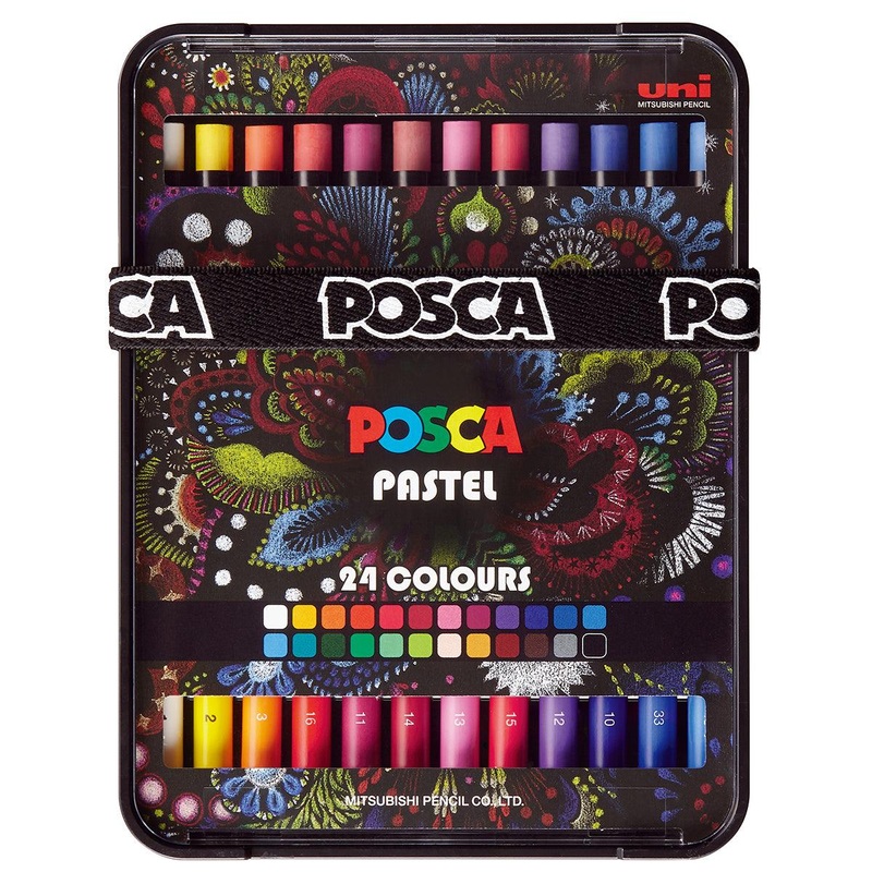 Uni Posca Pastels Assorted Set of 24