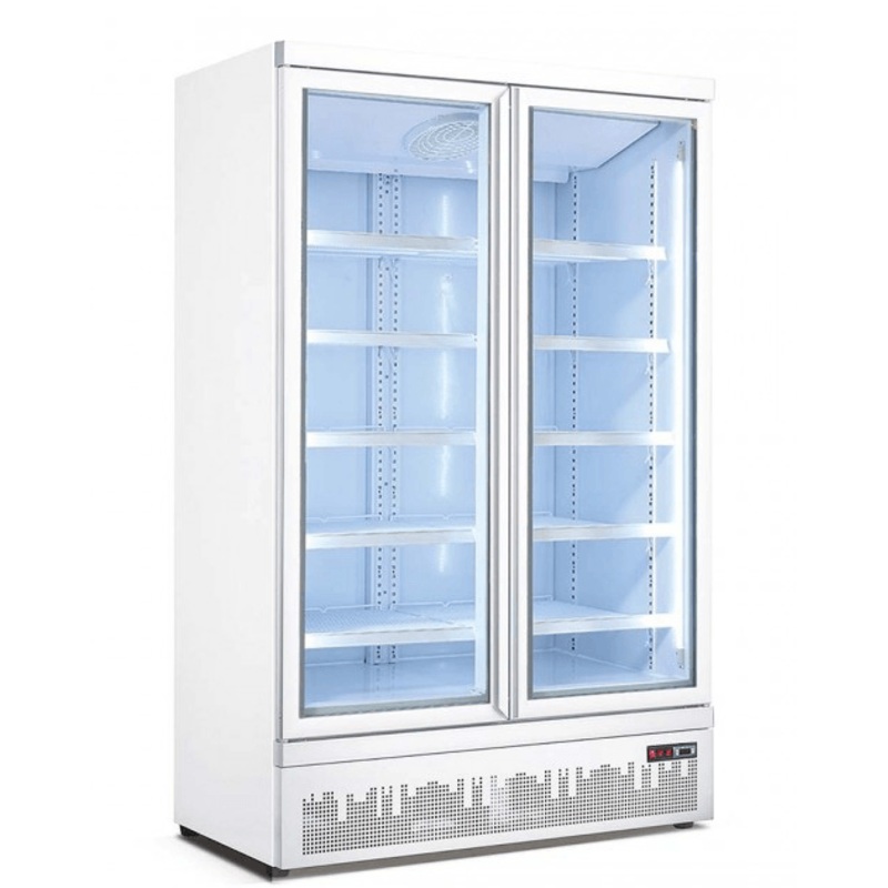 Double glass door colourbond upright drink fridge bottom mounted – LG-1000GBM