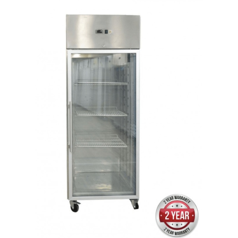 GRAND ULTRA Double 1/2 Glass Door Upright Fridge 685L