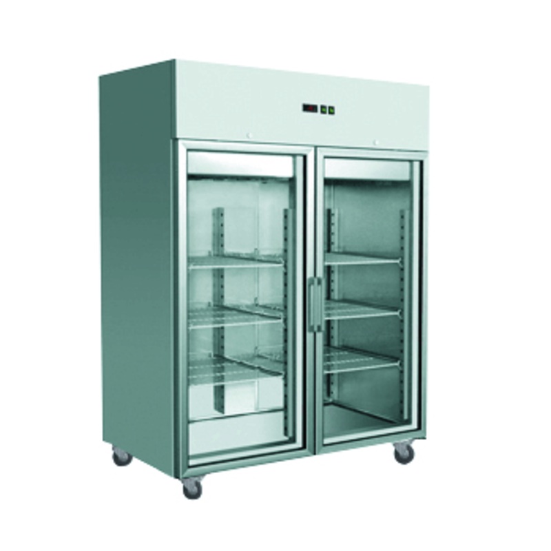 GRAND ULTRA Double Glass Door Upright Fridge 1400L