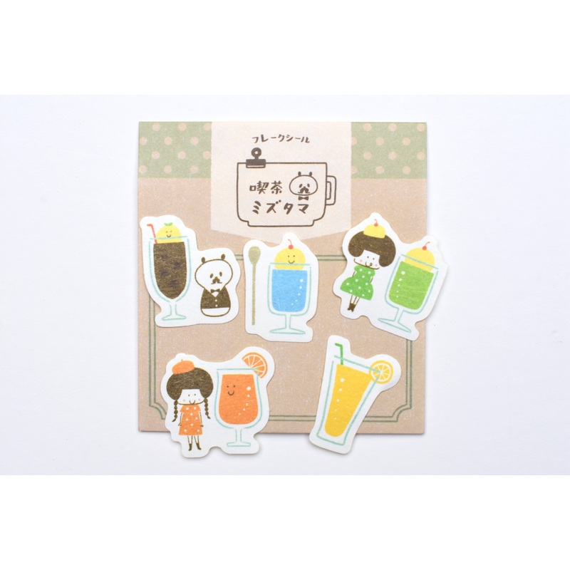 Papier Platz x Mizutama Cafe Series Flake Sticker – Cafe Drinks