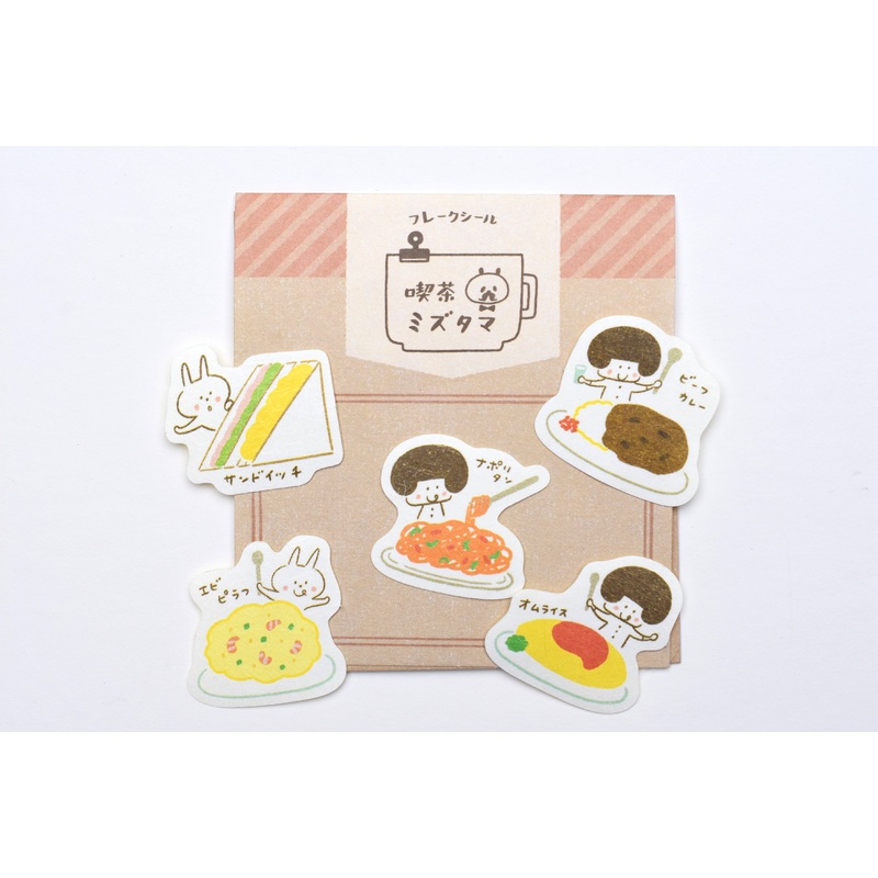 Papier Platz x Mizutama Cafe Series Flake Sticker – Cafe Foods