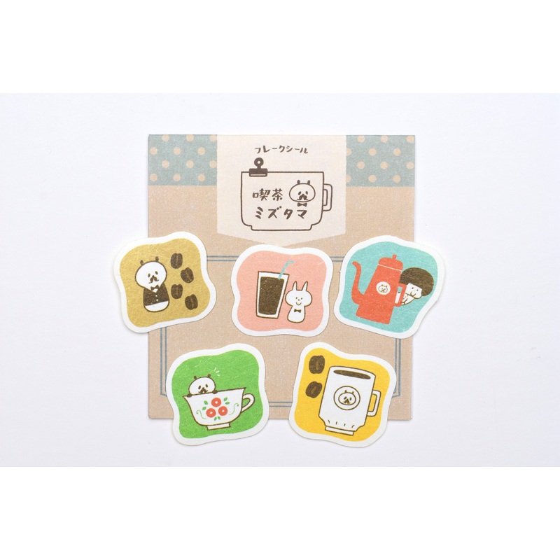 Papier Platz x Mizutama Cafe Series Flake Sticker – Fun Cafe Shapes