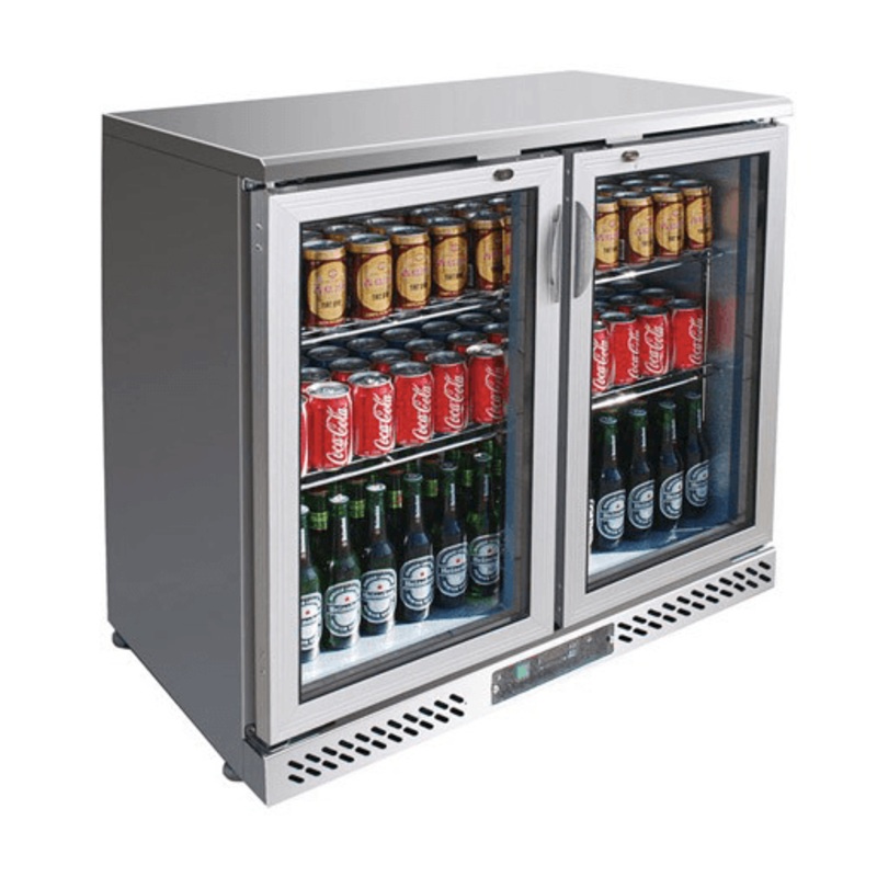SC248SG Two Door SS Drink Cooler
