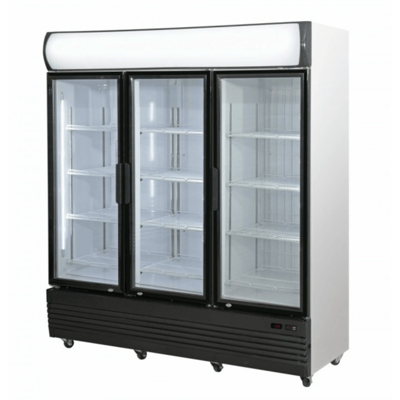 Triple Door Upright Glass Door Combined Fridge & Freezer LG-1500GEF
