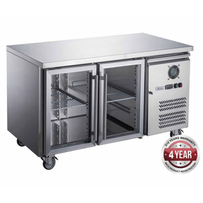 Two Glass Door Bench Fridge – XUB7C13G2V