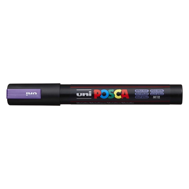 Uni Posca Marker 8.0mm Bold Chisel Metallic Violet PC-8K