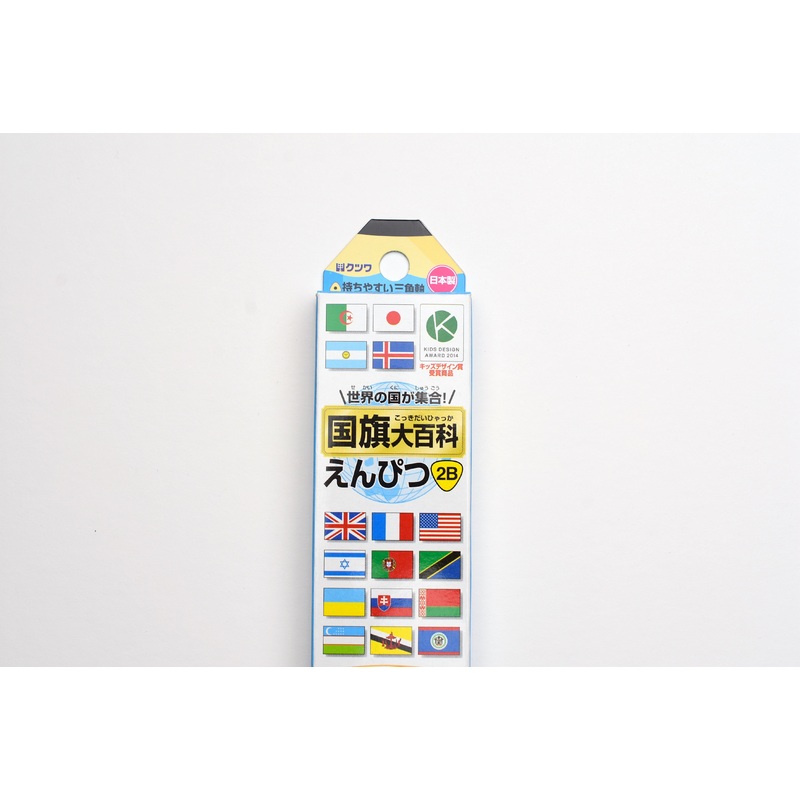 Kutsuwa National Flag Encyclopedia Pencil – Box of 12