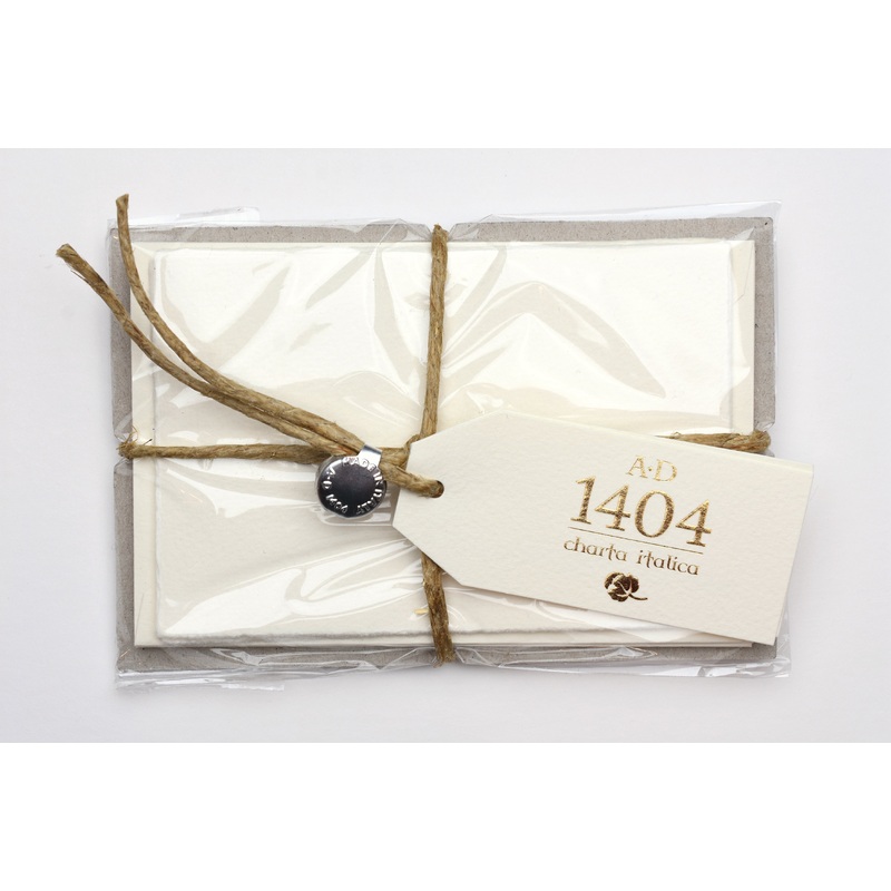 ROSSI Flat Deckled Edge Cards and Envelopes Ivory Set