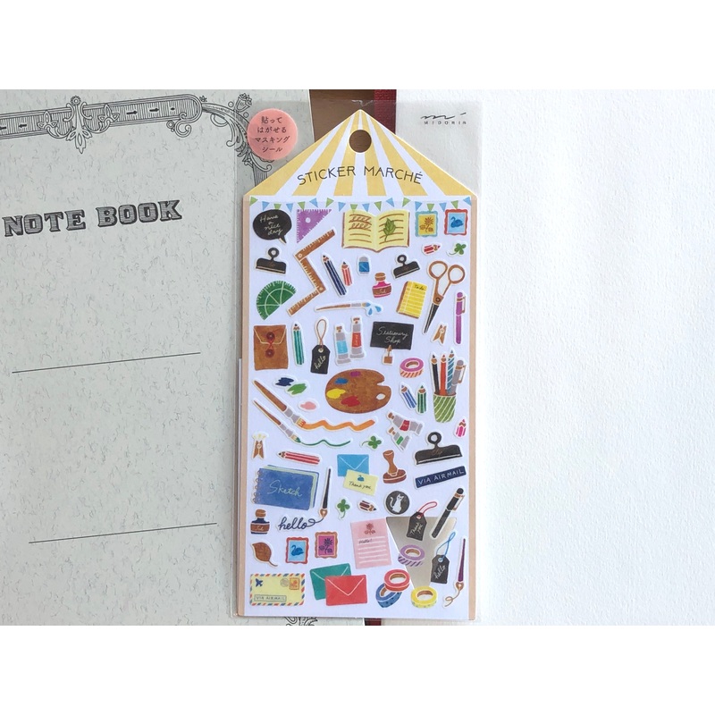 Sticker Marche Stationery