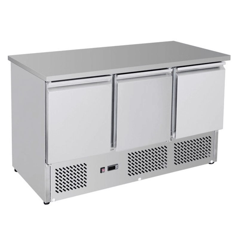 Three Door Compact Workbench Fridge