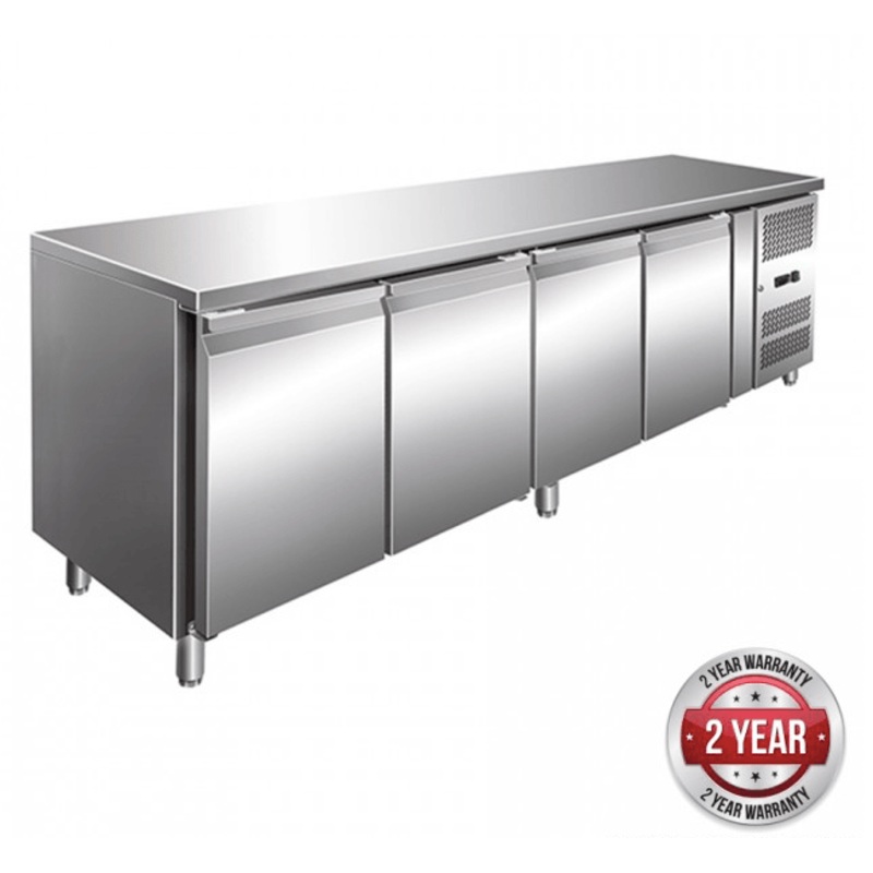 TROPICALISED 4 Door Gastronorm Bench Fridge