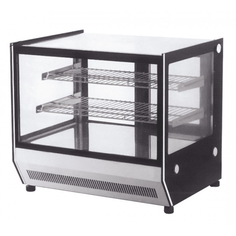 Counter top square glass cold food display – GN-900RT
