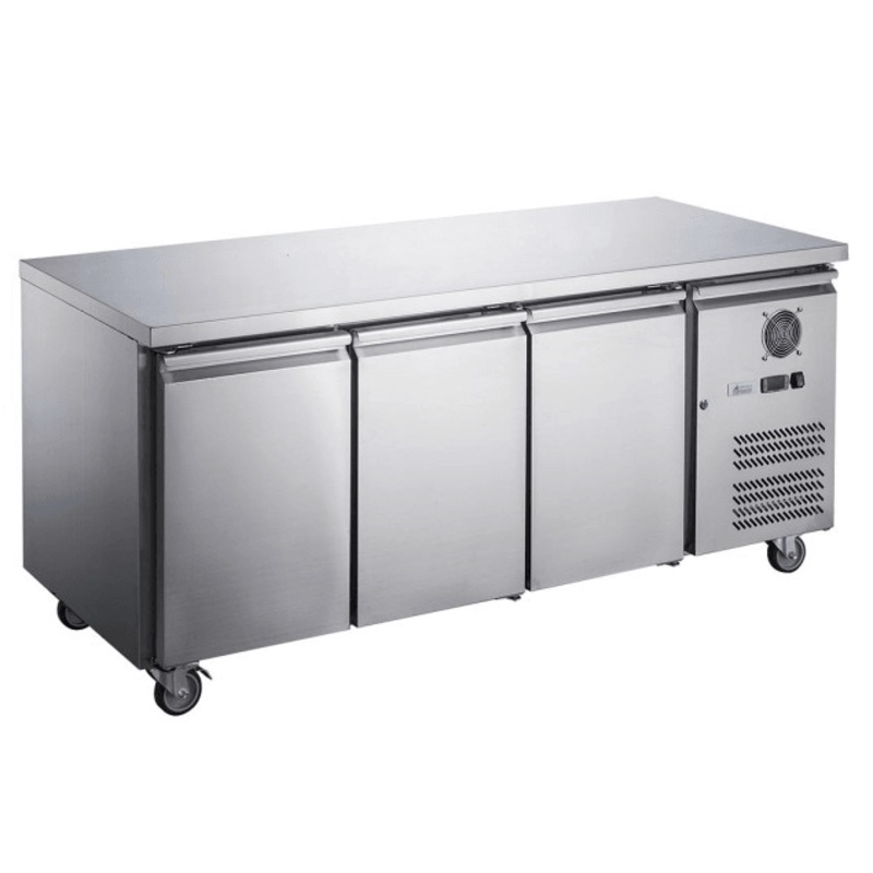 FED-X S/S Three Door Bench Freezer – XUB7F18S3V