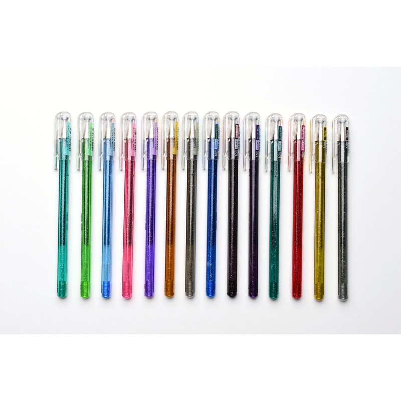 Pentel Hybrid Dual Metallic Gel Pen – 1.0mm – Set of 14