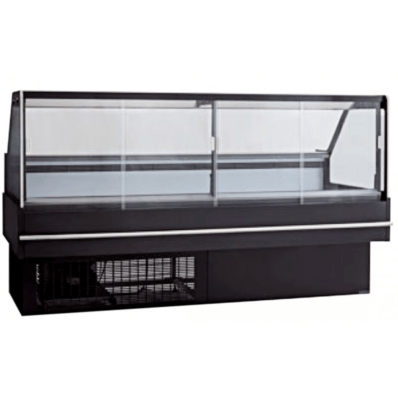 Square front glass Deli Display – DD2000S