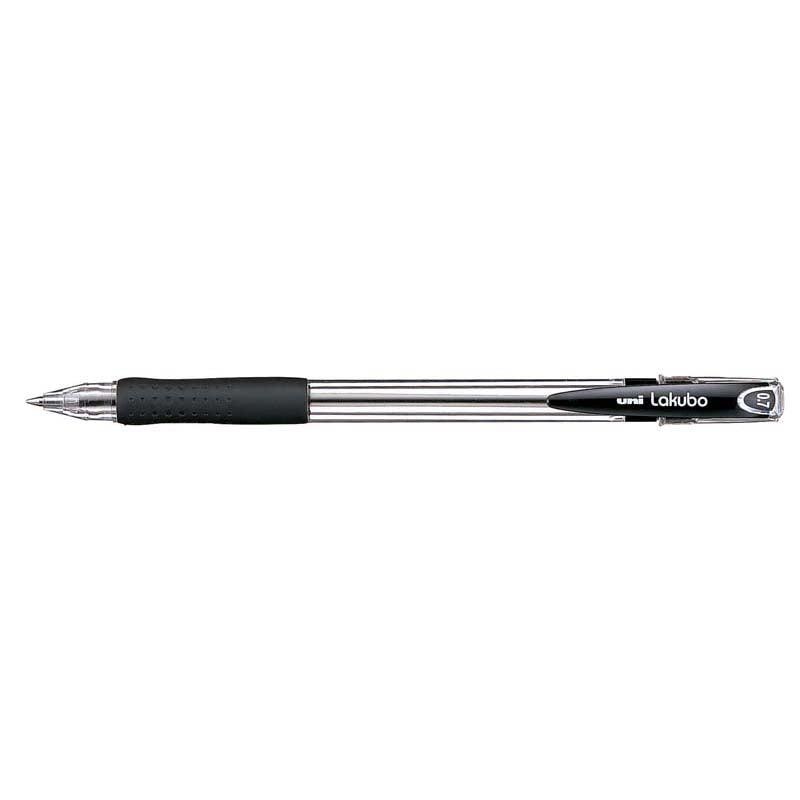 Uni Lakubo Capped Ballpoint 0.7mm Black SG-100