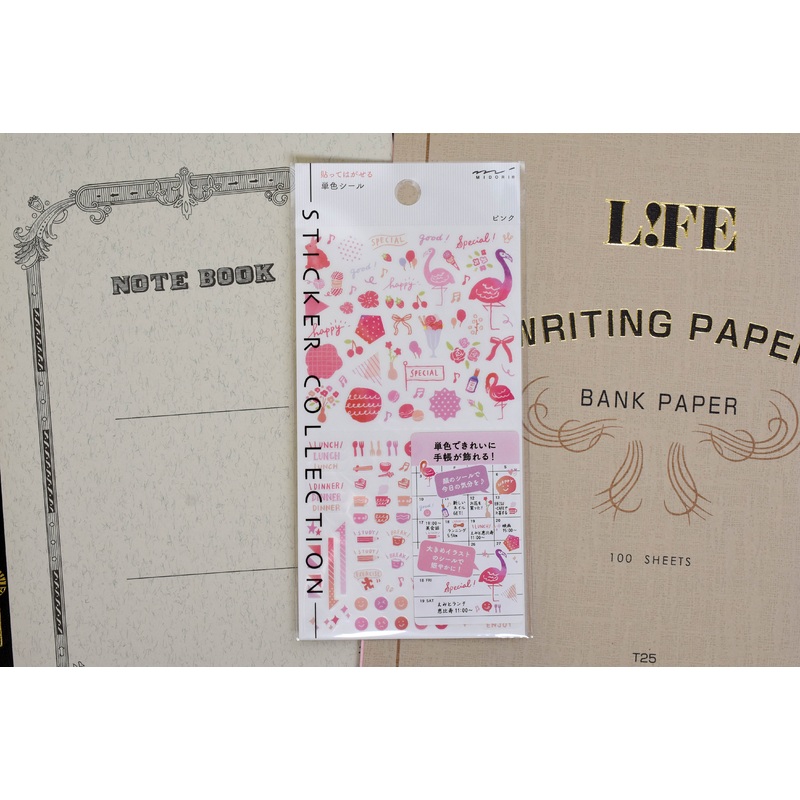 Midori Planner Sticker – Color Theme – Pink