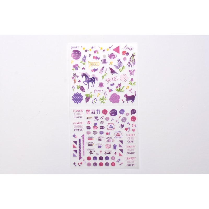 Midori Planner Sticker – Color Theme – Purple