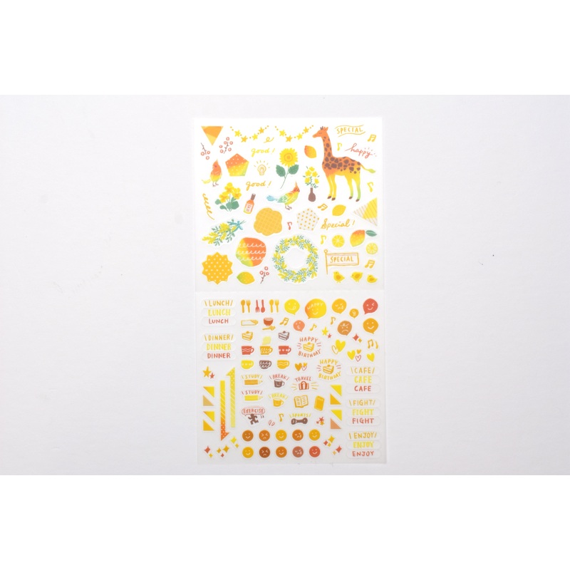 Midori Planner Sticker – Color Theme – Yellow
