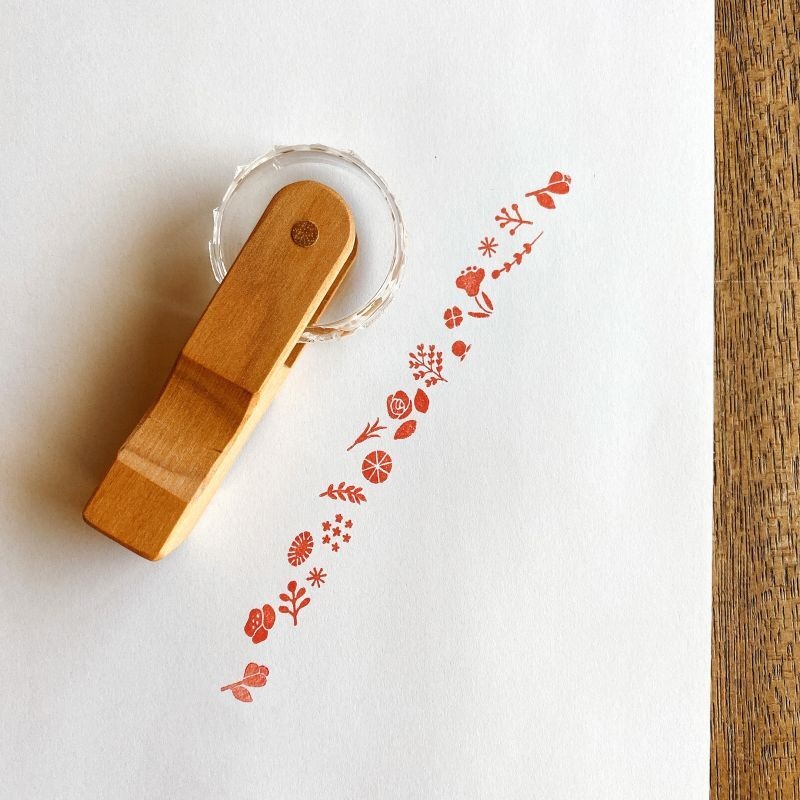 Mizushima Jizai Roller Stamp – Flowers