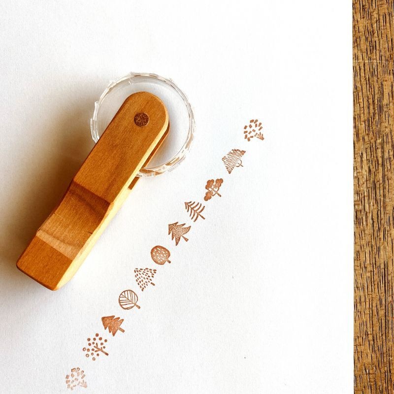 Mizushima Jizai Roller Stamp – Trees