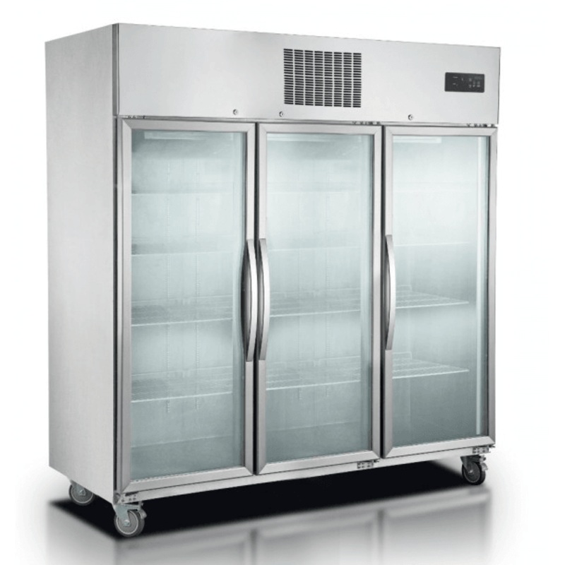 Three Door Upright Display Fridge