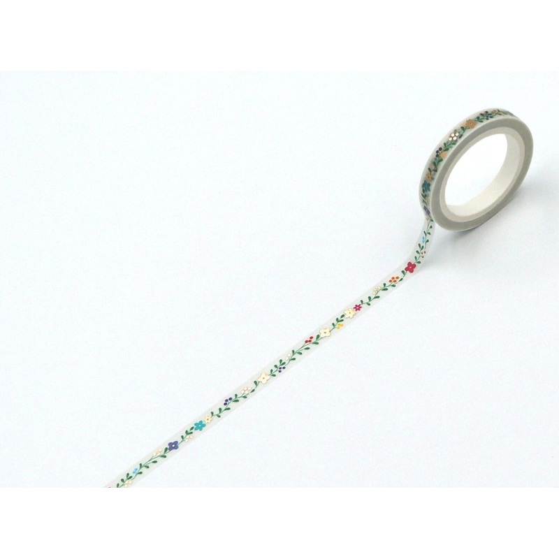 WORLD CRAFT Glitter Washi Tape – Flower