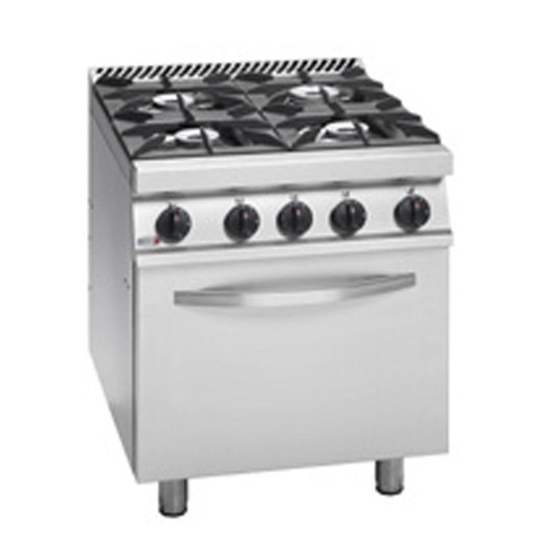 Fagor 700 series natural gas 4 burner gas range with gas oven CG7-41H
