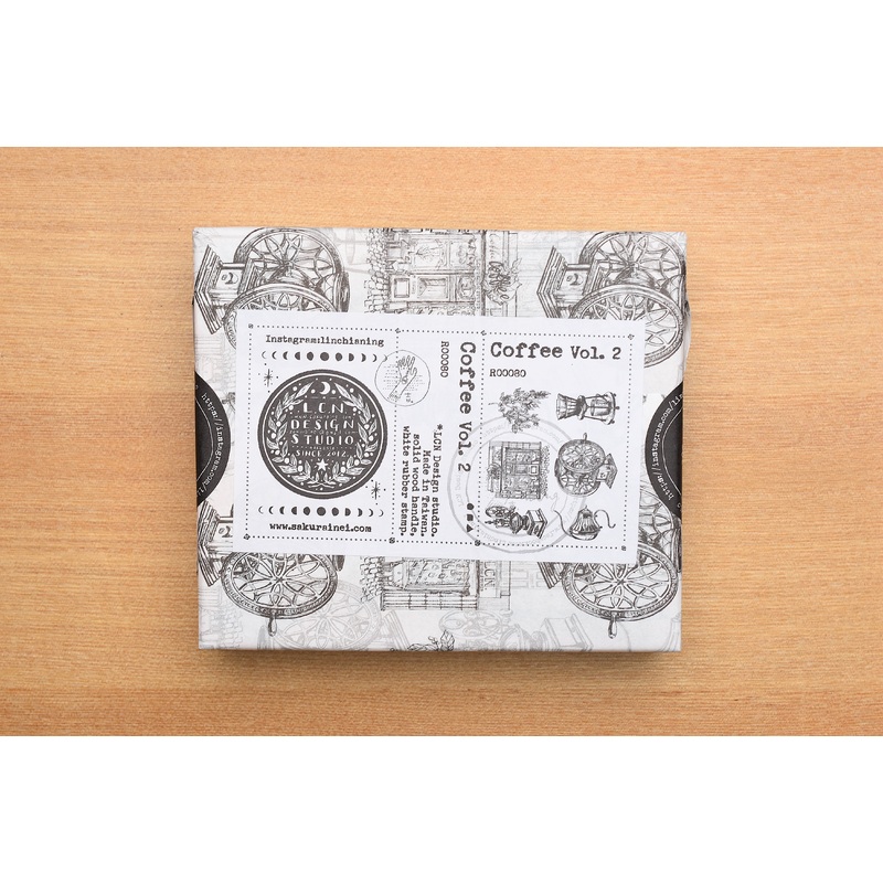 LCN Coffee Rubber Stamp Set Vol. 2