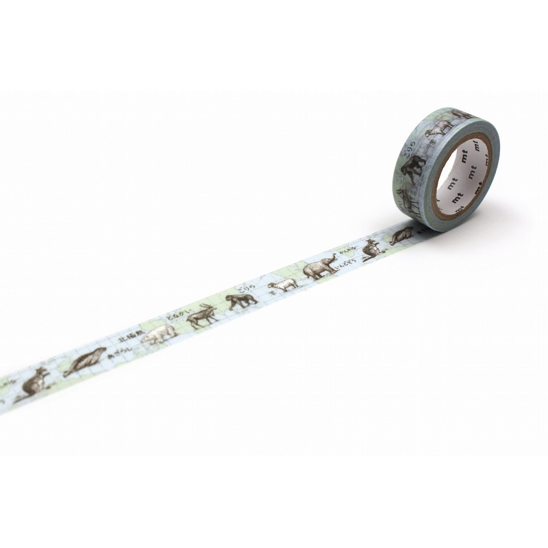 mt ex Washi Tape – World animals