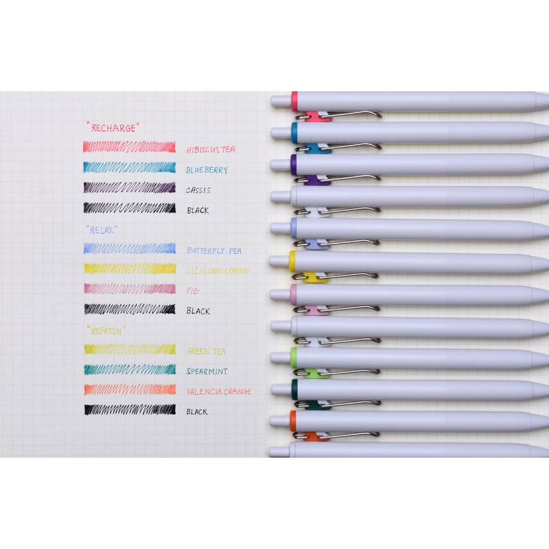 Uni-ball One – Fruit Tea Color – 0.38mm – Set of 4