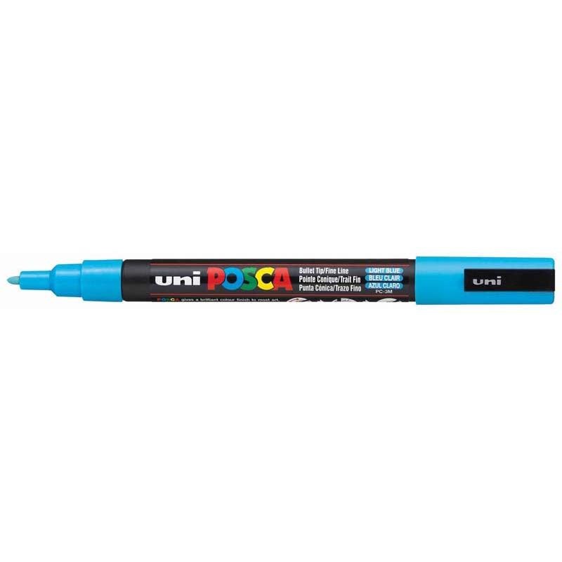 Uni Posca Marker 0.9-1.3mm Fine Light Blue PC-3M