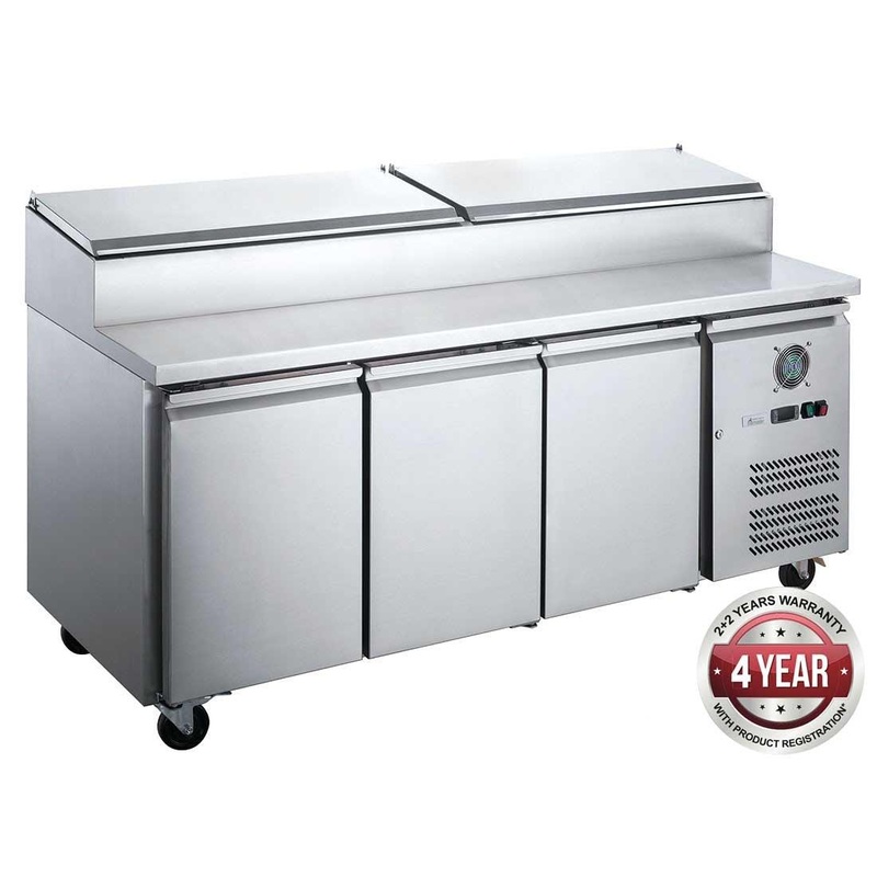 FED-X S/S Three Door Sandwich Counter  XSS7C18S3V