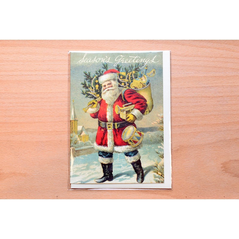 Season’s Greetings Santa Greeting Card