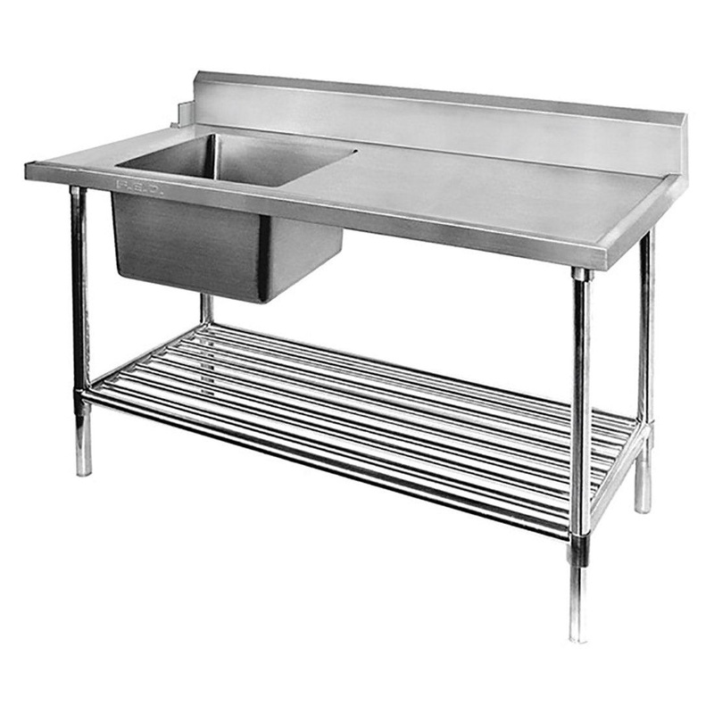 SSBD7-1800L/A  Left Inlet Single Sink Dishwasher Bench