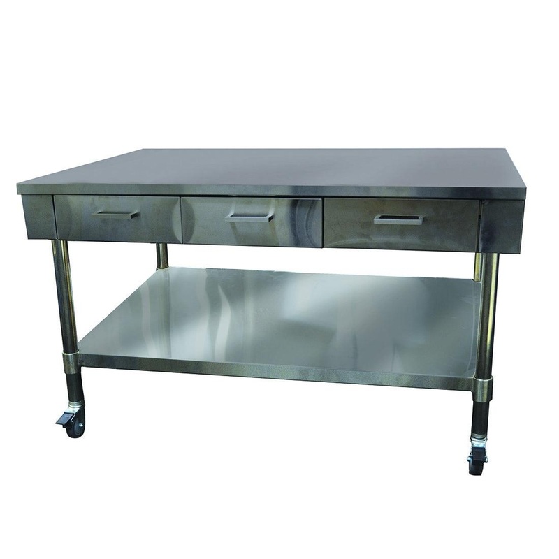 Work Bench with 3 Drawers and Under Shelf  SWBD8-3