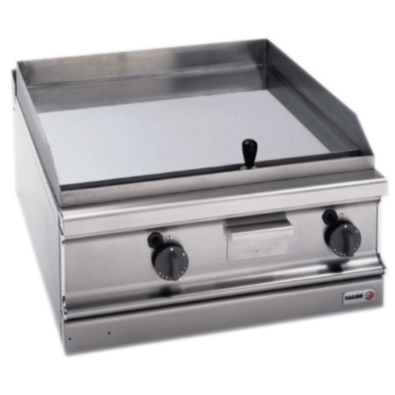 Fagor 700 series natural gas chrome 2 zone fry top with thermostatic control FTG-C7-10L