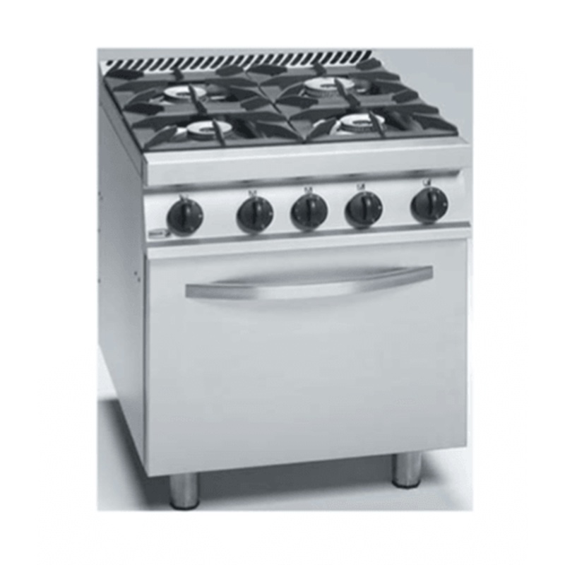 Fagor Stainless Steel Gas Range with Electric Oven – CGE7-41H