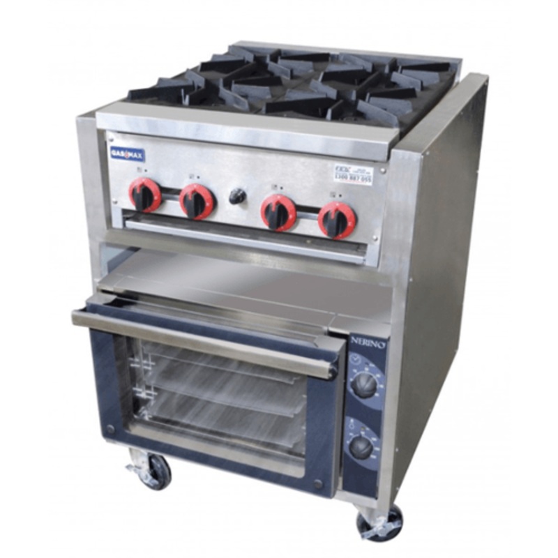 Gas Top Burners with Electric Convection Oven – RB4-TD3NE
