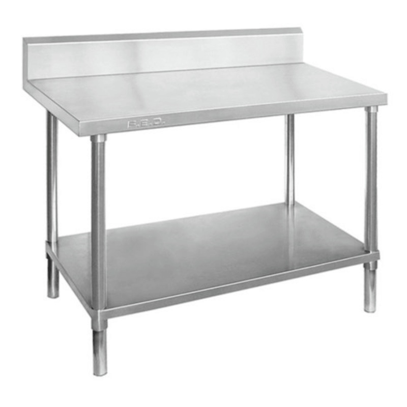 Premium 304 Grade Stainless Steel Work Bench With Undershelf & Splashback 700 Deep