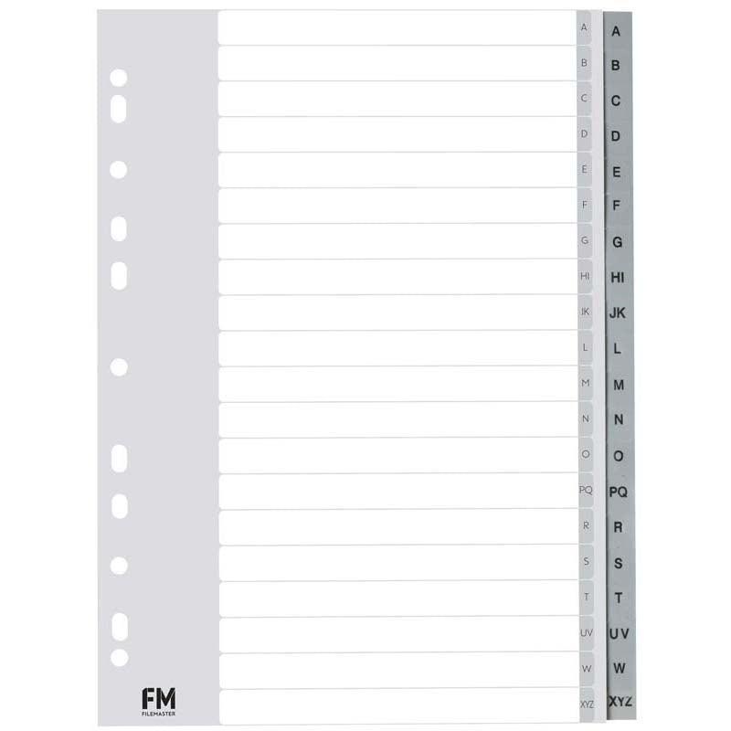 FM Indices A-Z A4 Grey Polyprop