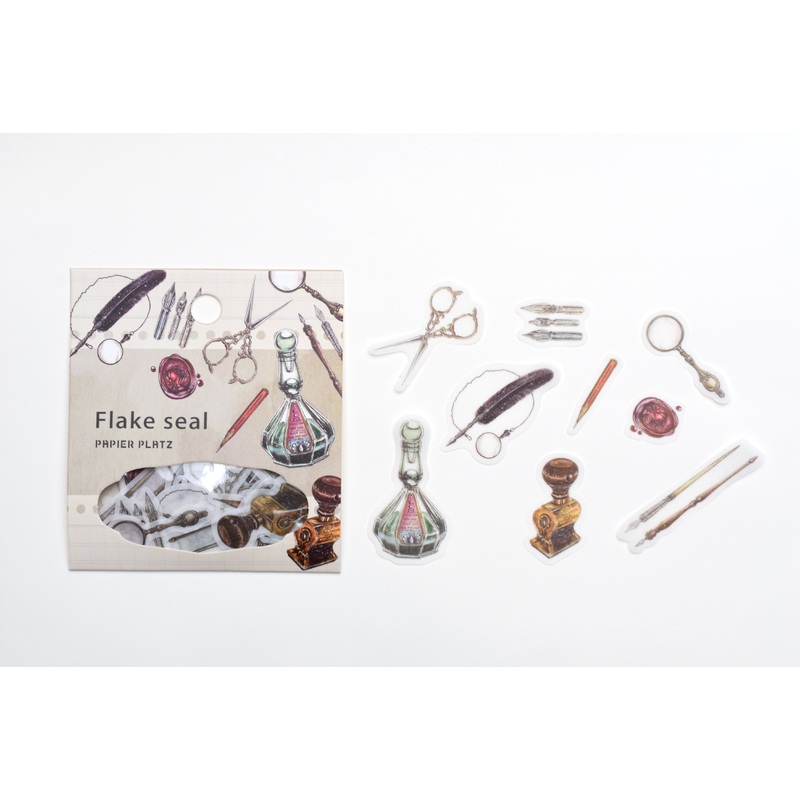 Papier Platz x LCN – Antique Stationery Flake Stickers