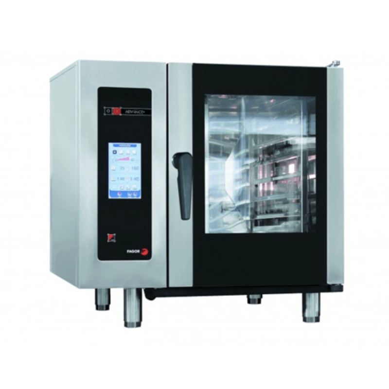Fagor 6 trays electric advance plus touchscreen control combi oven APE-061