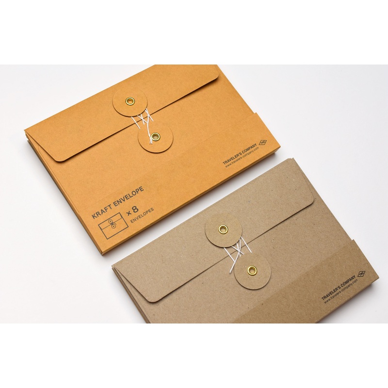 TRAVELER’s Company – Kraft Envelope Medium – Set of 8