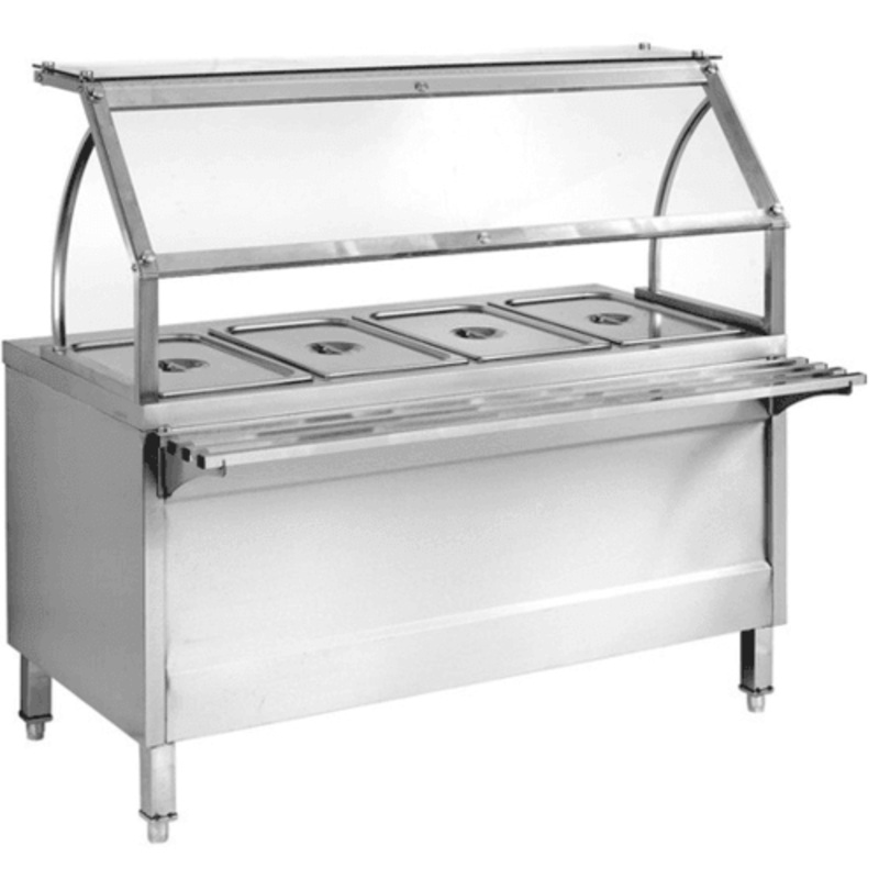 BS6H Heated Six Pan Bain Marie Cabinet