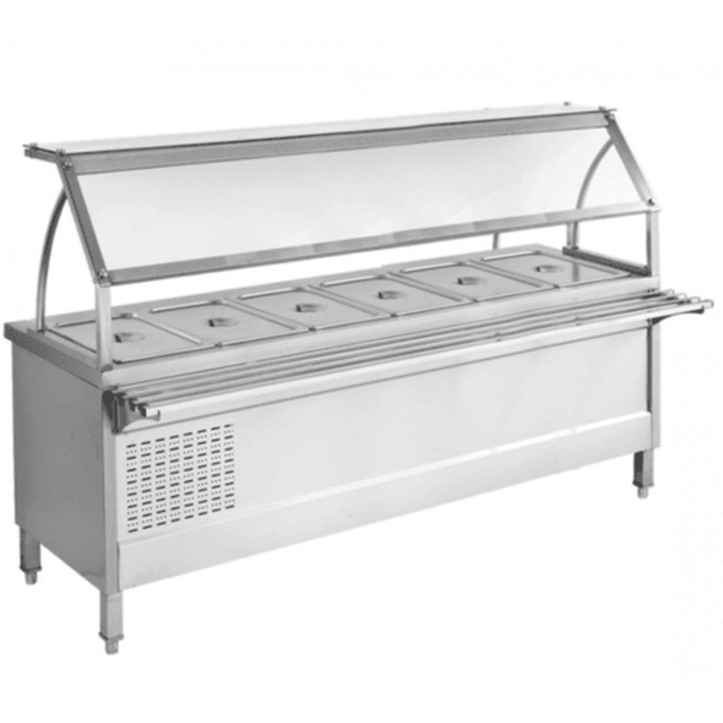 Chilled Six Pan Bain Marie Fridge