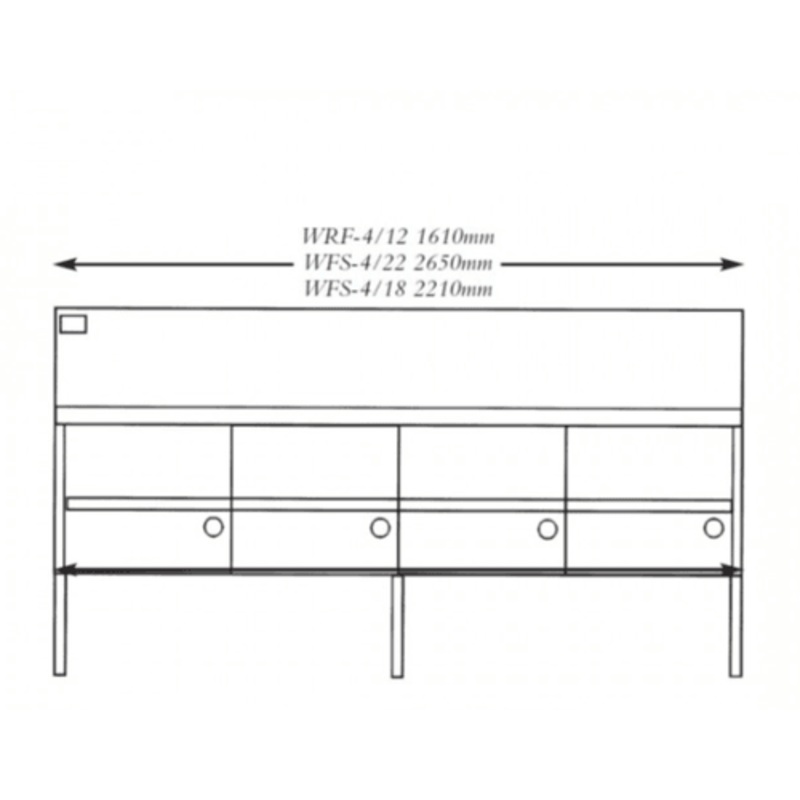 Gas Fish and Chips Fryer Four Fryer – WFS-4/18